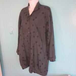 Adverb Gray Cotton Tunic Dress Marked Size M Oversized 42" Bust 33" Tall